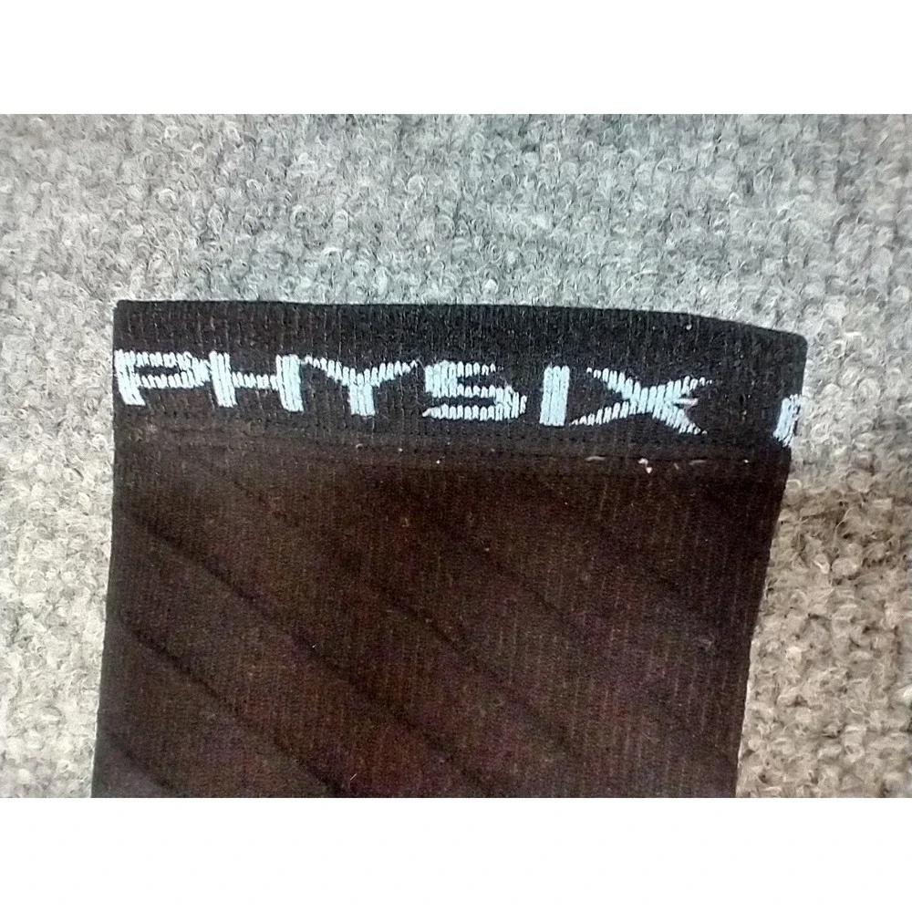 Physix Gear Stamina Compression Socks Black Blue Knee‎ High Athletic S/M